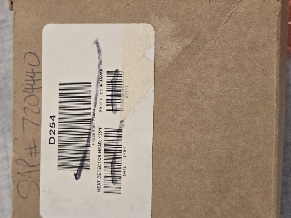 NEW Bosch D254 Heat Detector Head