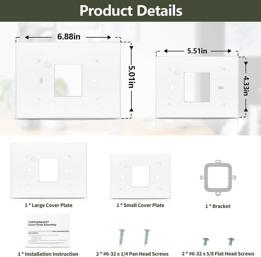 Compatible Honeywell Thermostat Wall Plate with Efficient Cover-Up Functionality