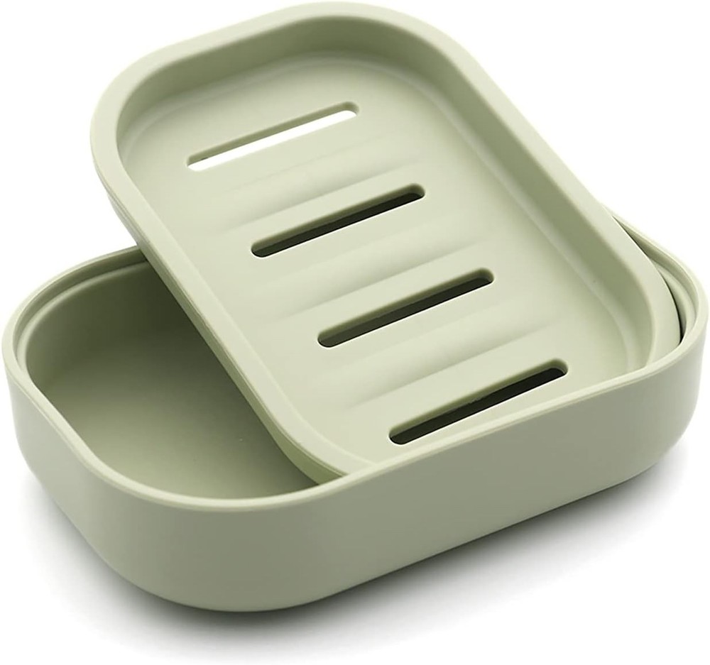 Plastic Soap Dish, Container, Keeps Soap Dry, Easy Cleaning, Drain,