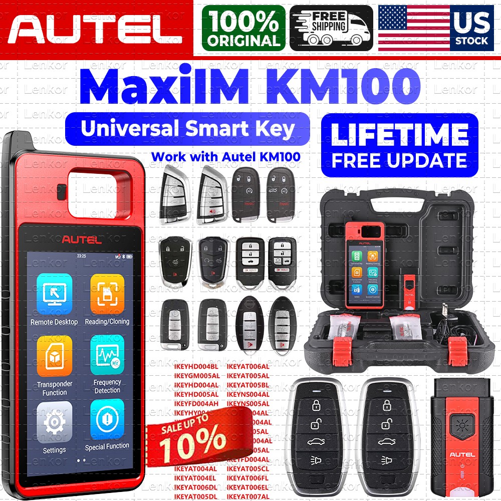 Autel MaxiIM KM100 KM100E KM100X Key Fob Programming Tool Programmer Immobilizer