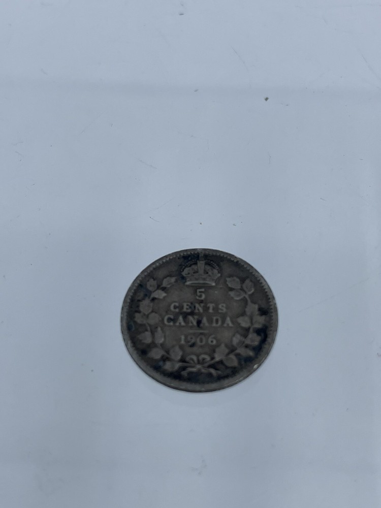 1906 Canada 5 Cents Coin