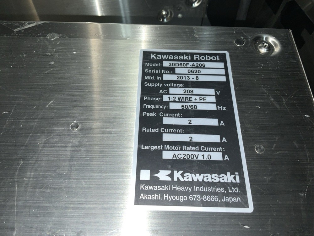 Kawasaki Robot, Model 30D60F-A206 Robot Controller