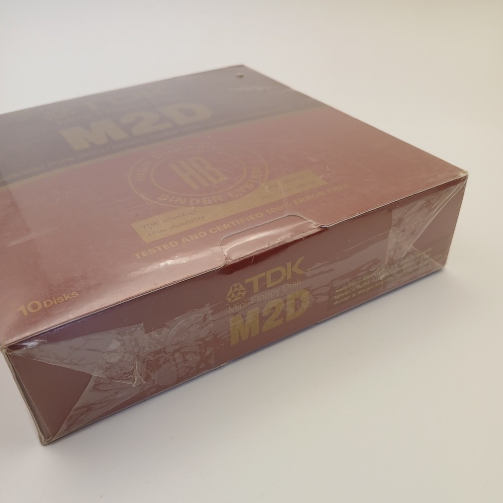 SEALED Never Opened TDK Mini Floppy Disk M2D 10 Disks