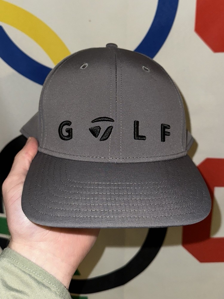 TaylorMade Golf Hat One Size SnapBack Gray Performance