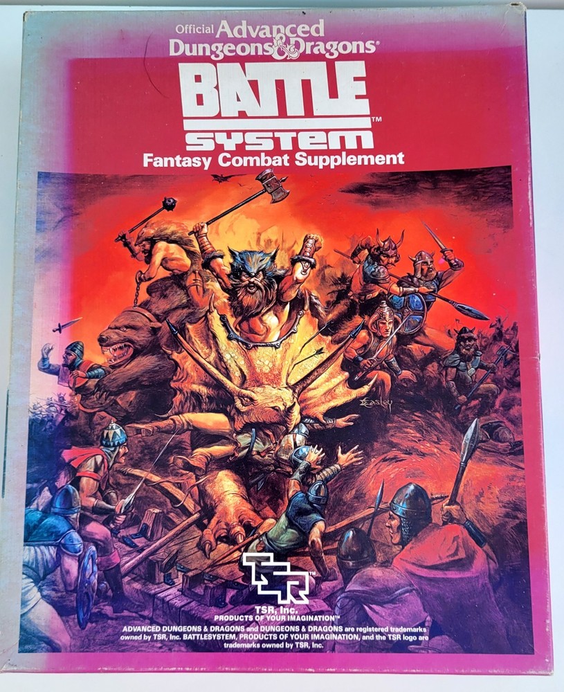 Battle System. Dungeons & Dragons 1st Edition Box Set. Complete. EX