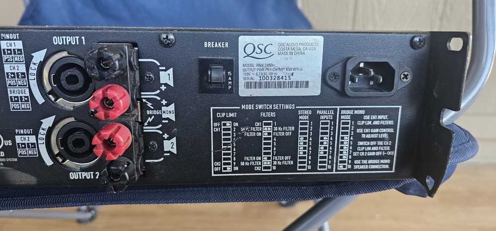 QSC GX7 Power Amplifiers Rack Mountable