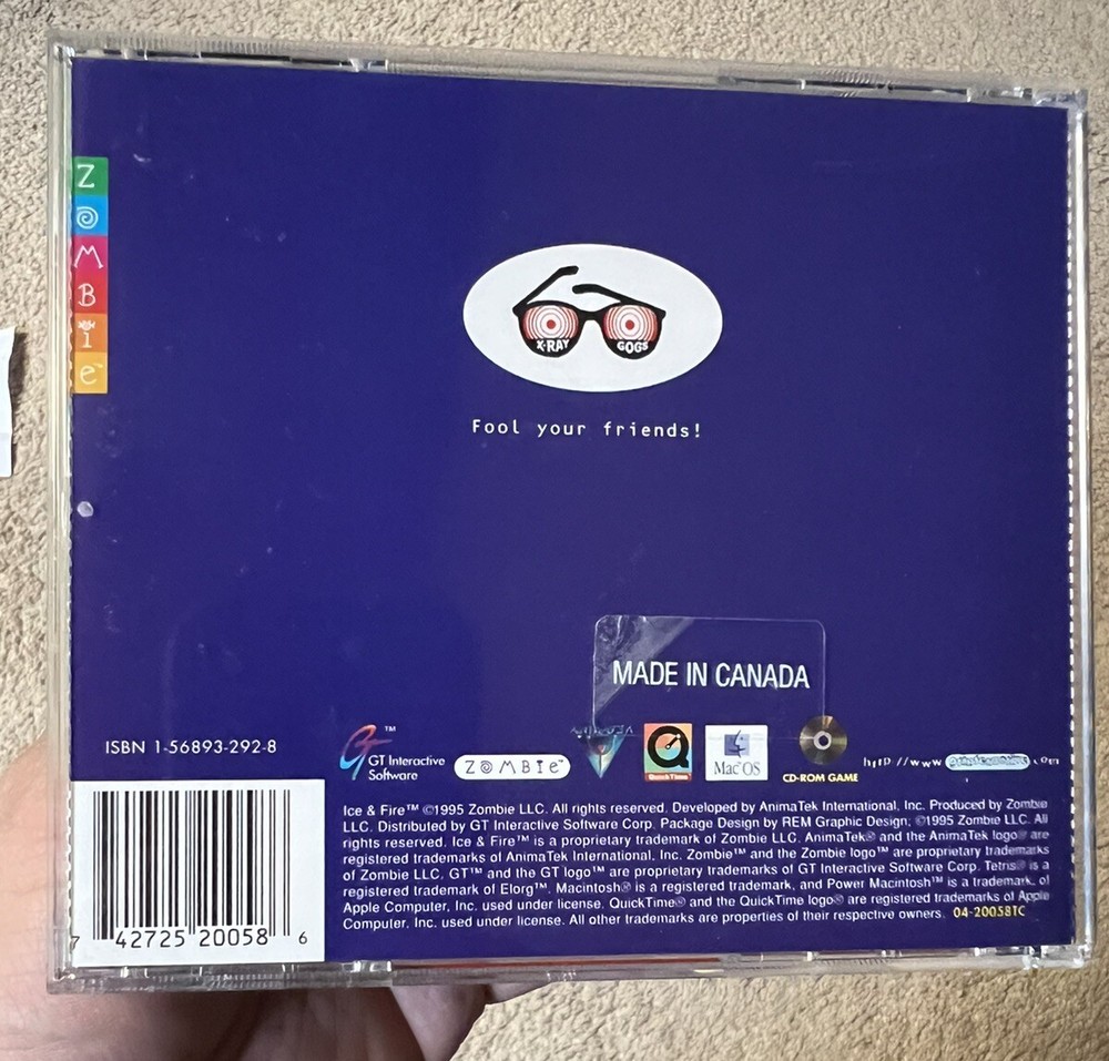 Ice & Fire PC Cd-Rom 1995 Zombie GT Interactive - 3D Action & Adventure