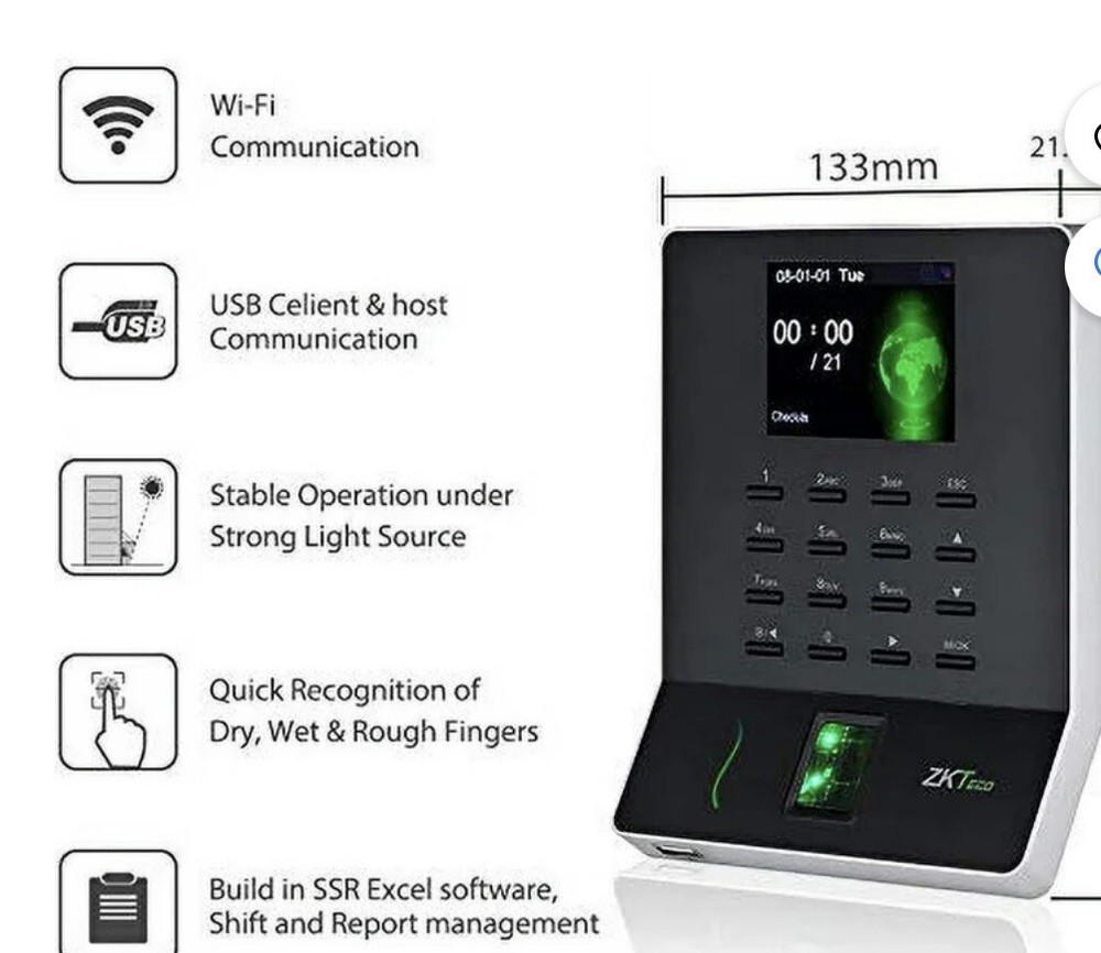 ZKTEKO WL 20 Smart Time Attendance Terminal