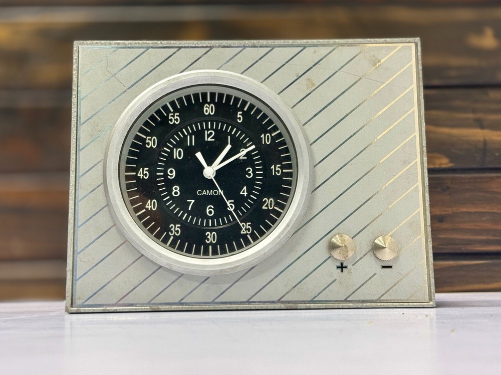Camon Antique Quartz Chronometer Tabletop Clock Vintage Home Deco Analog Precise