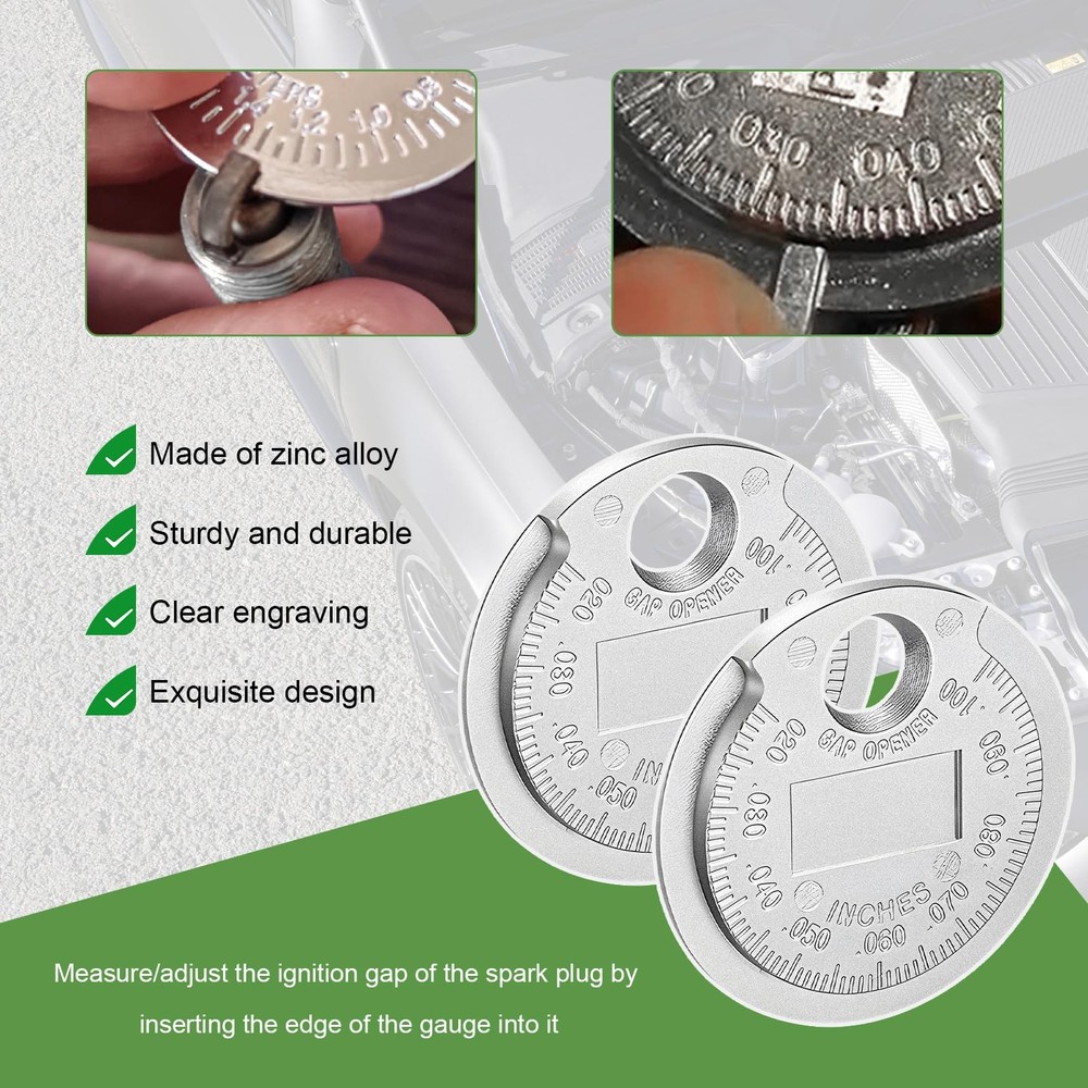 JNXIJ 2 PCS Spark Plug Measuring Tool, Gapper Scaled from 2pcs