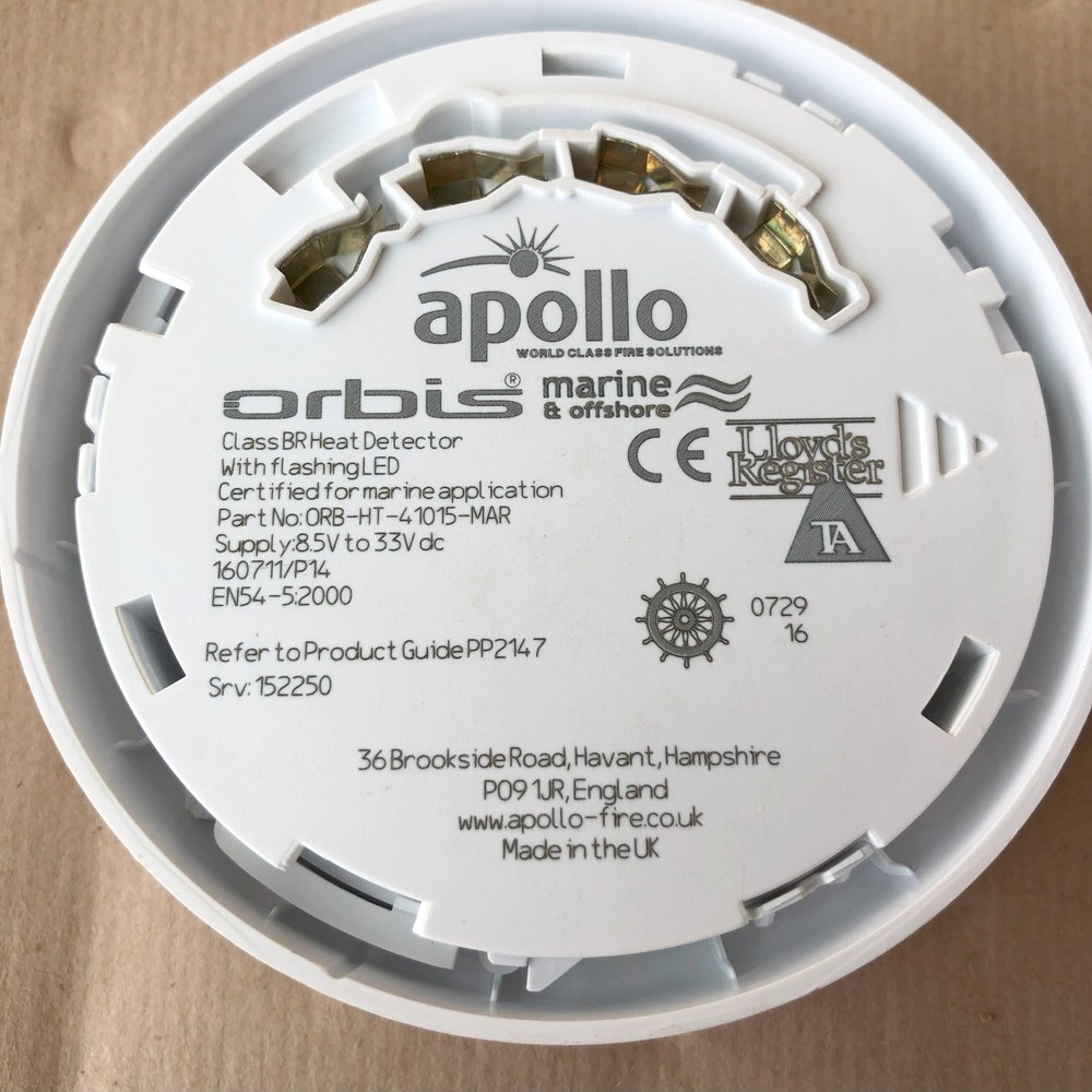 APOLLO ORB-HT-41015-MAR HEAT DETECTOR CLASS BR