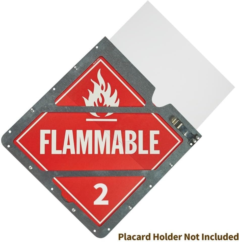 4-Pack Impact & UV-Resistant Hazmat Placard Shields