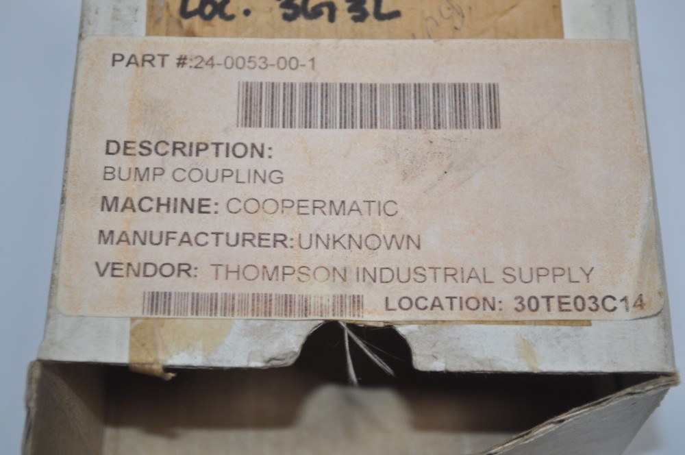 NOS Coopermatic Bump Coupling Part# 24-0053-00-1