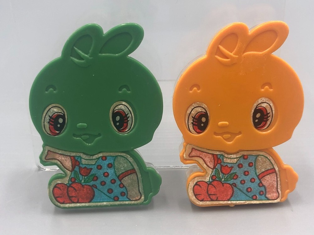 1980s BUNNY RABBIT Character CANDY CONTAINER Vintage
