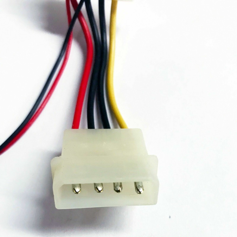 4 Pin Molex Cable with 5 Volt Pigtail NEW