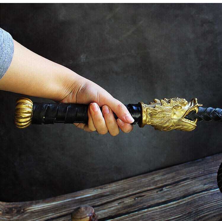 Dragon Head Ox Whip Advanced Shaolin Kung Fu Practice Whip Chinese Leather Whips