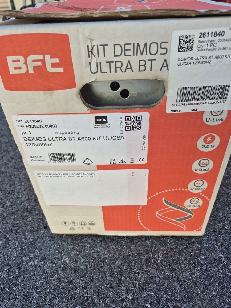 bft gate opener Deimos Ultra A600