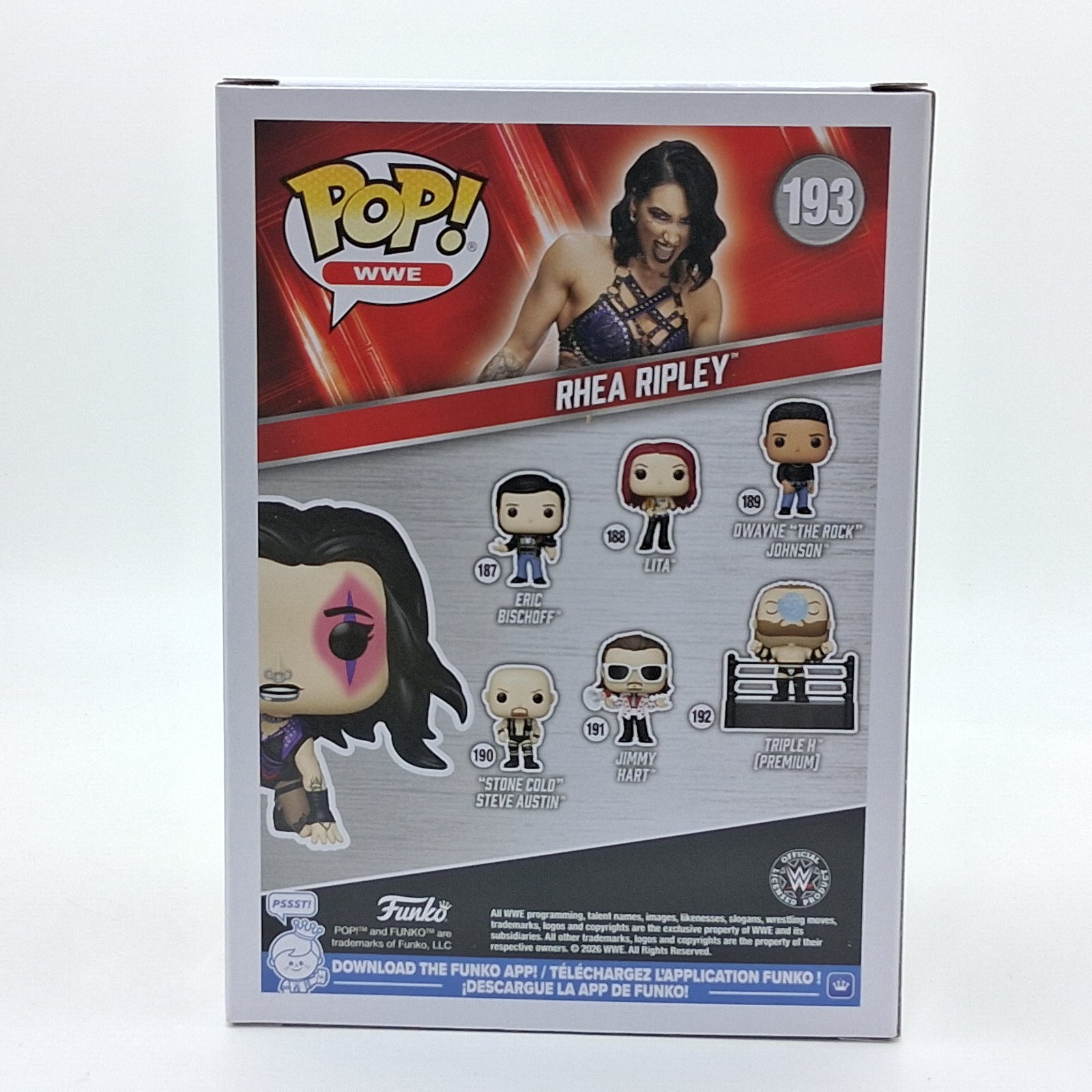 Funko Pop! Rhea Ripley 193 WWE Wrestling Vinyl Figure Wrestlemania 40 Merch Toy