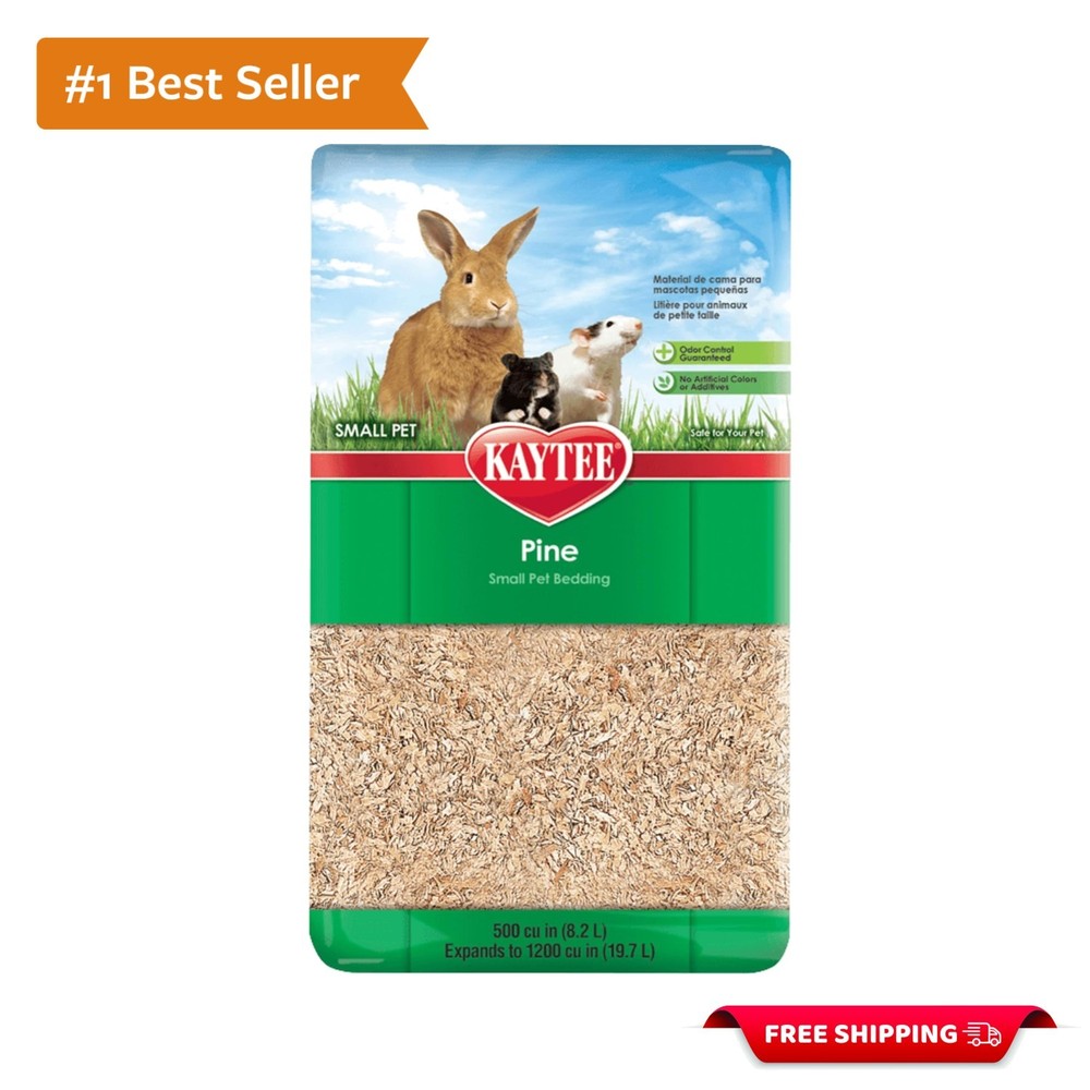 Biodegradable Pine Bedding for Hamsters, Gerbils & Chinchillas - 19.7 Liters