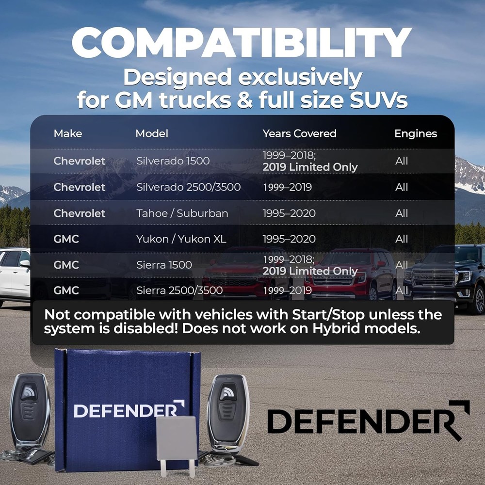 Remote Engine Disabler for GM Trucks