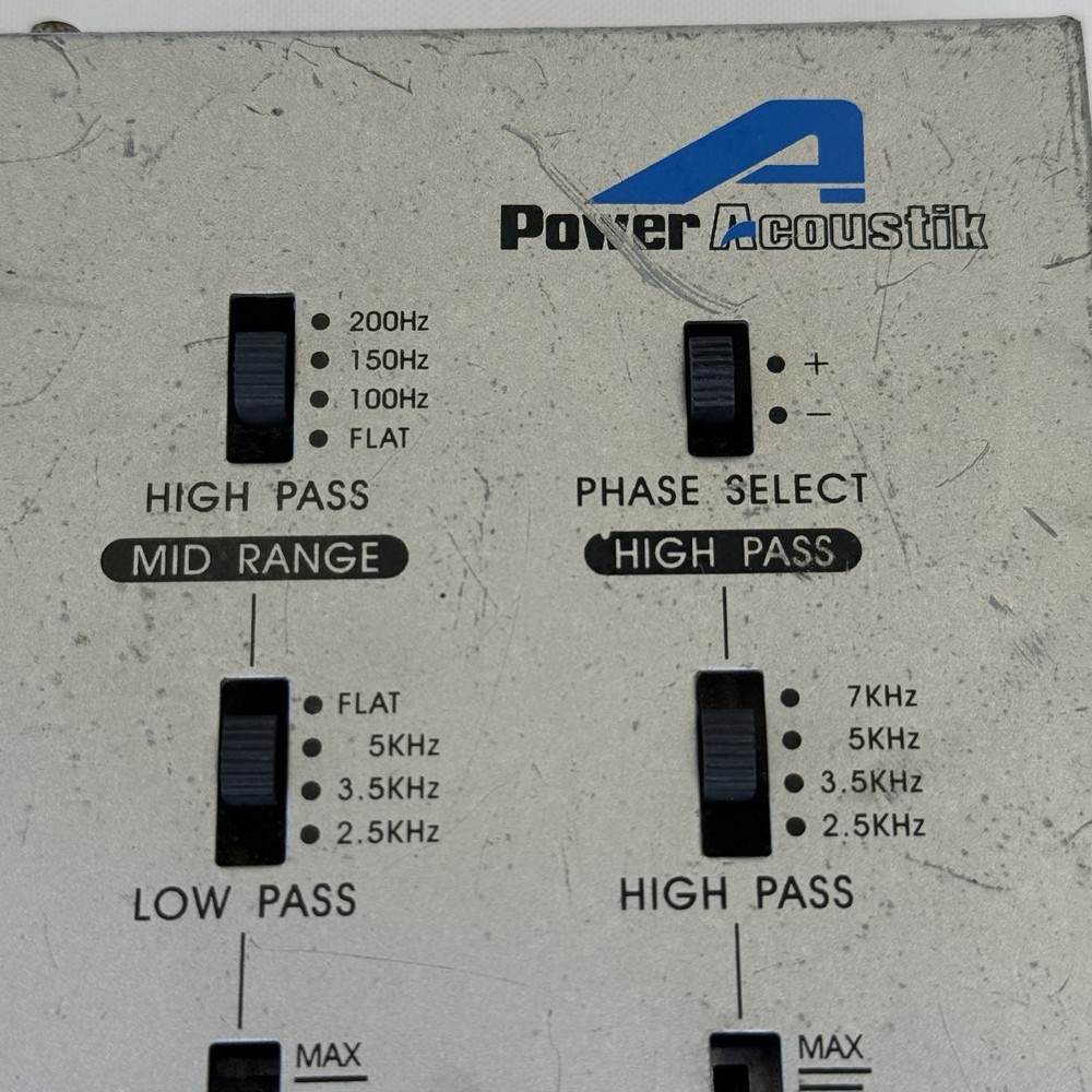 POWER ACOUSTIK 3-Way Stereo Electronic Crossover Network - Model C-3B NOT TESTED