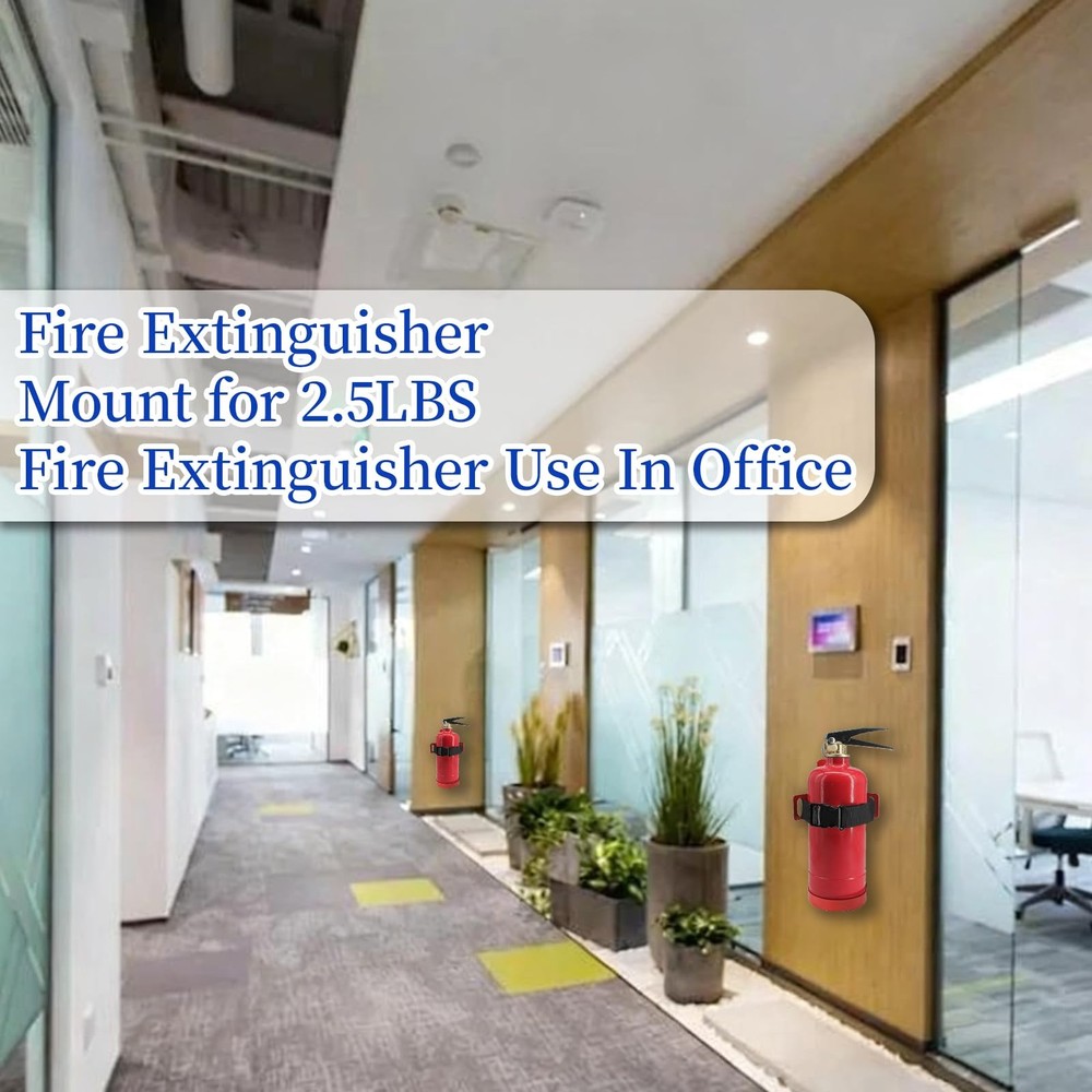 Fire Extinguisher Mount,Wall Mounted Fire Extinguisher Bracket,Compatible wit...