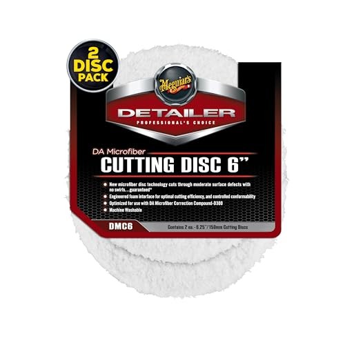 DA 6” Microfiber Cutting Disc, Microfiber Pads 6" Cutting Disc - 2 Pack
