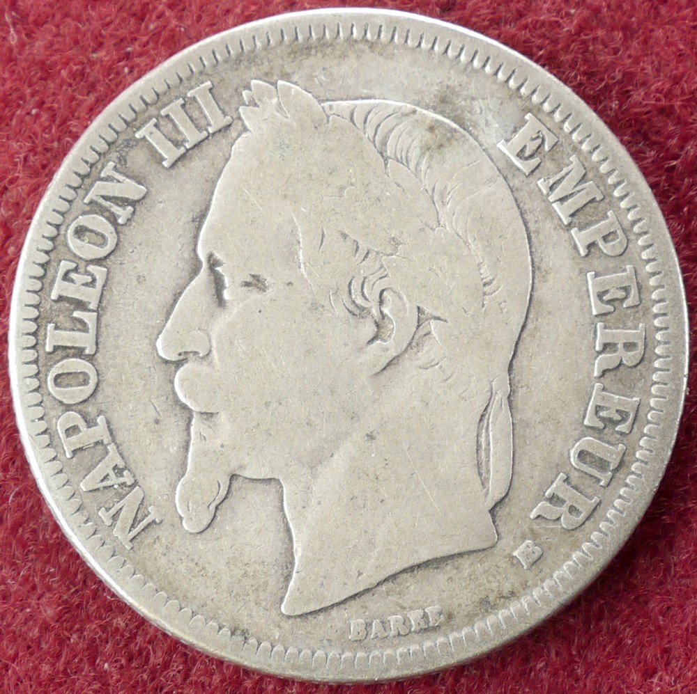 France 2 Francs 1869 BB (D0804)