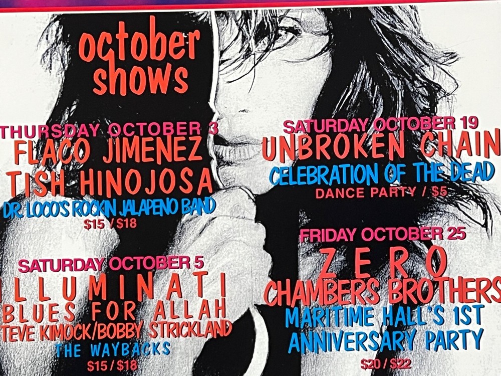 Maritime Hall Poster 1996 MHP#22 Dr. John, Unbroken Chain, Zero, Hooker's Ball