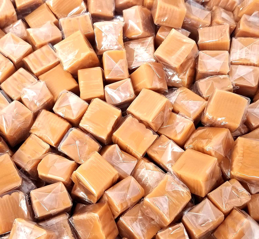 Caramel Cubes Candy - 2 Pound Bulk Pack (About 150 Count) - Individually Wrapped