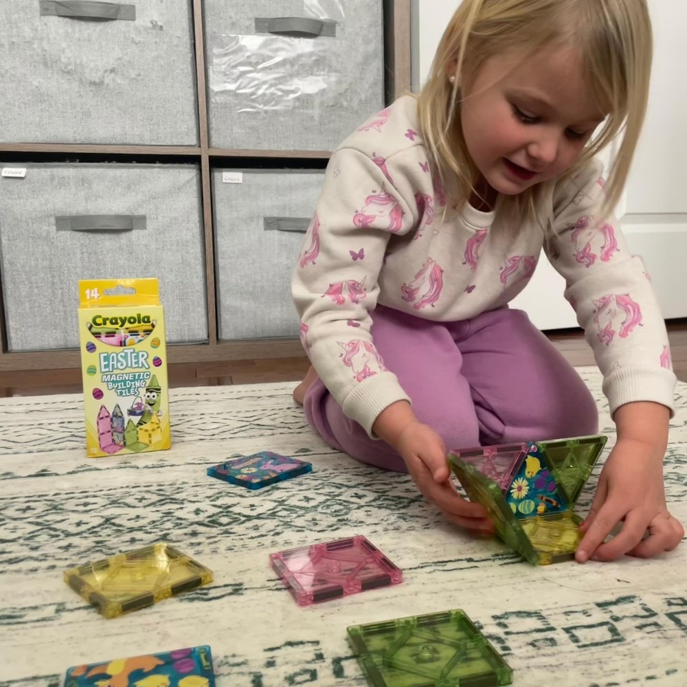 CreateOn Crayola Easter Magentic Tile Set - STEM & Montessori Building & Educati