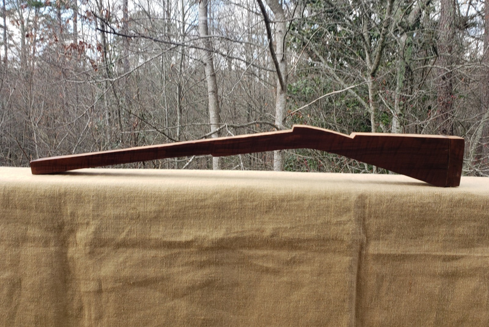 🔥 HIGHLY FIGURED CURLY TIGER CLARO WALNUT MUZZLELOADER RIFLE HAWKEN STOCK Blank