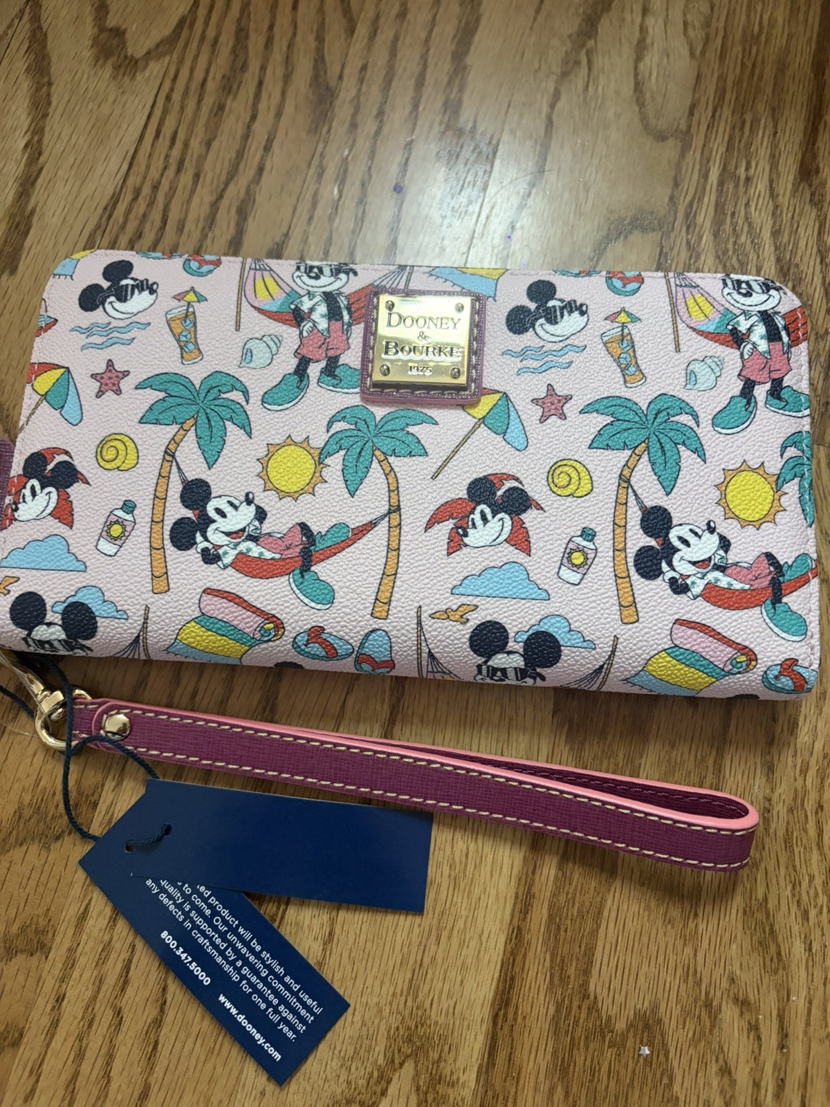 DOONEY  & BOURKE DISNEY PARKS MICKEY MOUSE SUMMER CLUTCH WALLET