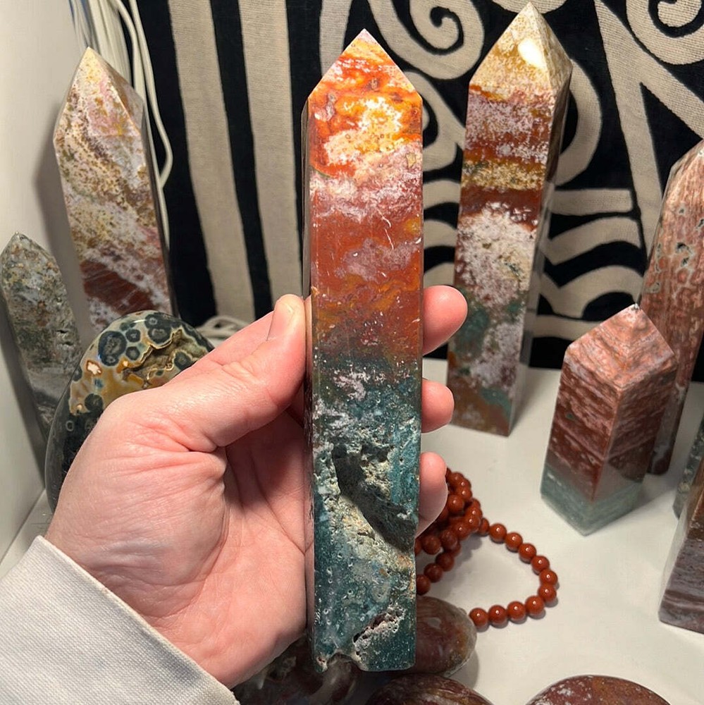 Ocean Jasper Obelisk D