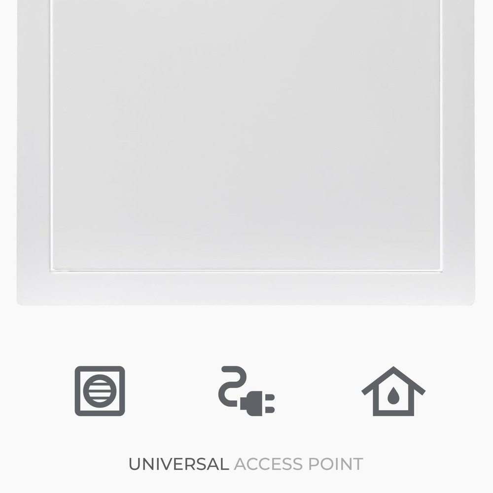 12 x 20 Inch Metal Access Panel for Drywall - White Rectangular Plumbing Acce...