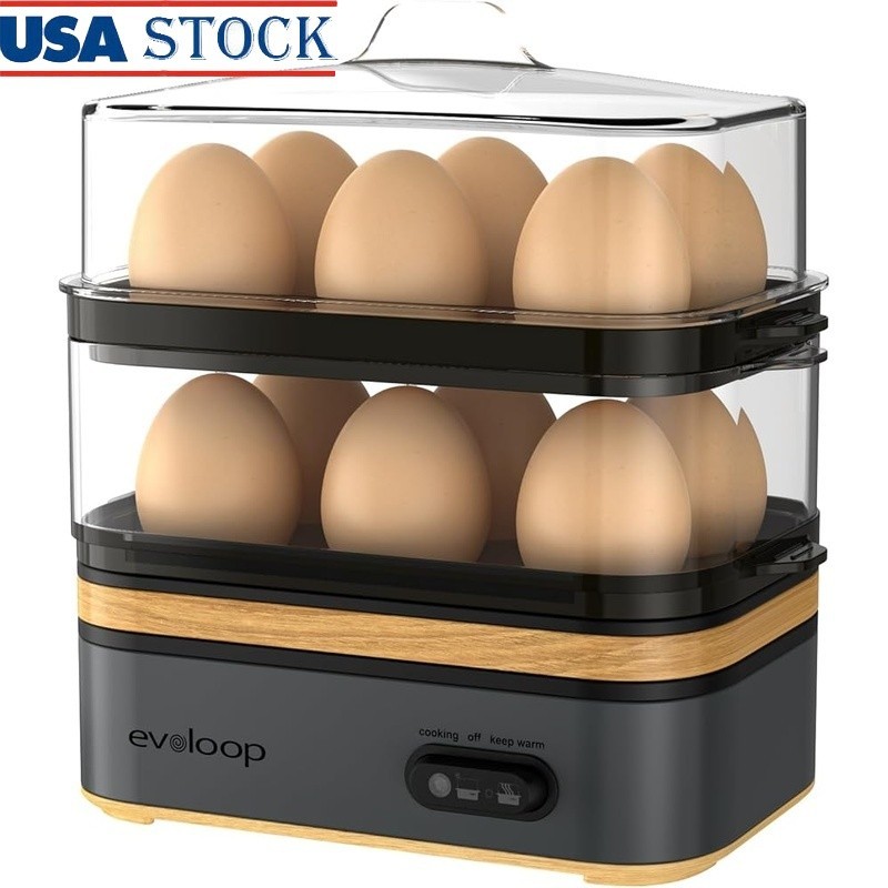 Multi Functional Egg Cooker Rapid Steamer Hard Soft Poached Eggs Kitchen Device