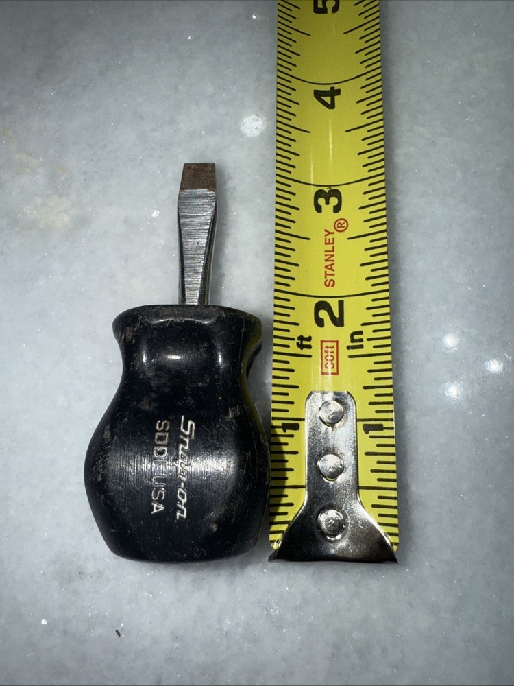 SNAP-ON STUBBY SDDI MINI FLAT SCREWDRIVER Black HARD HANDLE