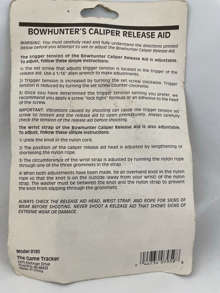 Bowhunter Calipers Release Aid