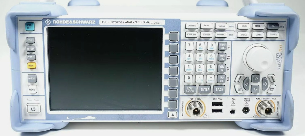Rohde Schwarz ZVL3 75 Ohm 9 kHz - 3 GHz Vector Network Analyzer
