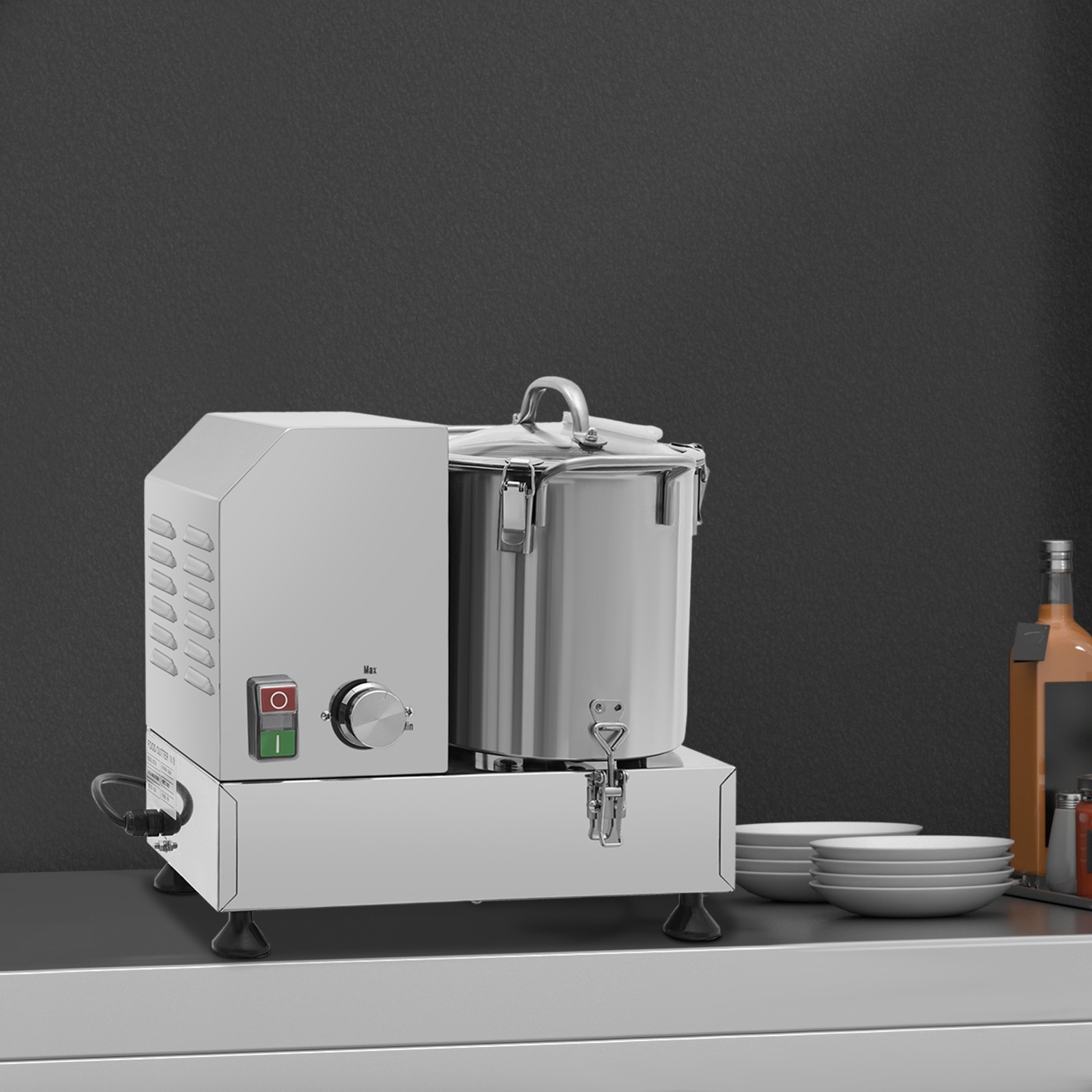 Tabletop Food Processor 6L Electric Vegetable Cutter Multifunctional Food Mincer