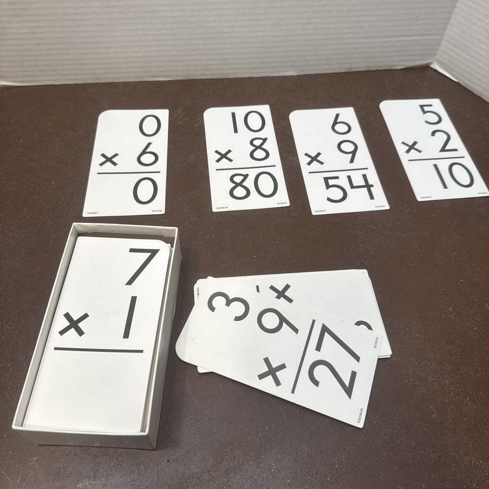 Multiplication Flash Cards Math Practice Cards Trend Enterprises
