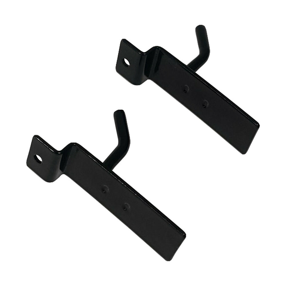1" Slatwall Hook Panel Display Hooks, 1/4" Thickness Metal, Black - PACK 50