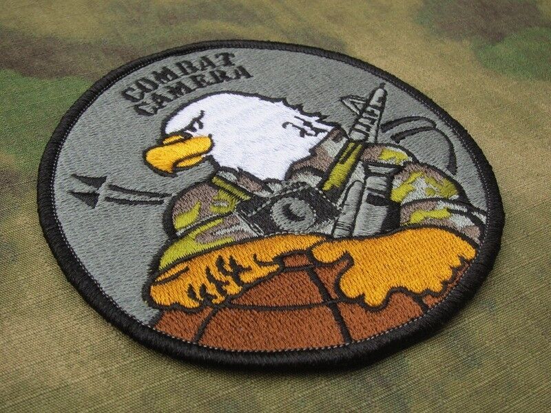 COMBAT CAMERA Photographer Eagle Morale Tactical Embroidery Patch B3147