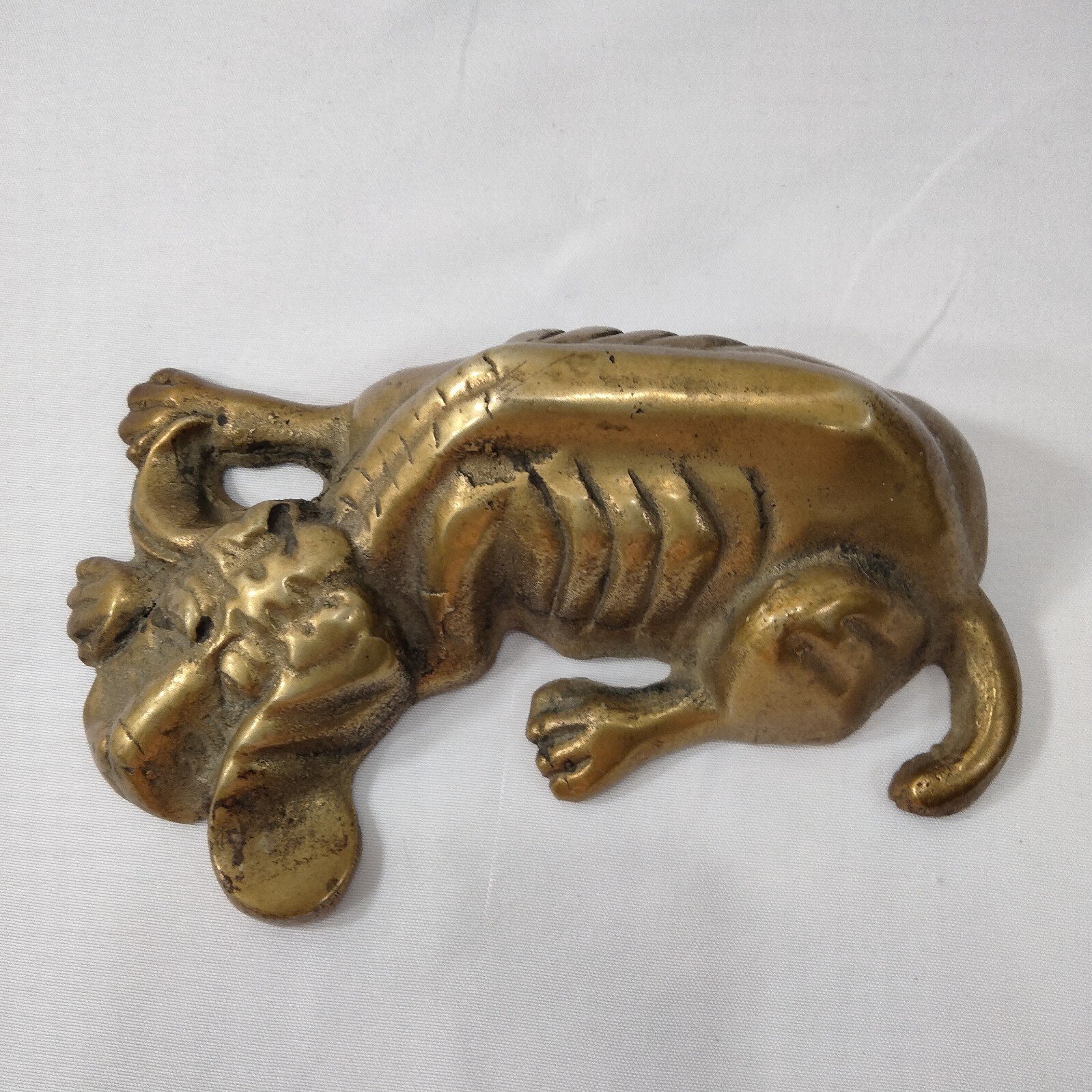 Brass Heavy Cast Sleeping Lazy floppy ears hound hunting dog