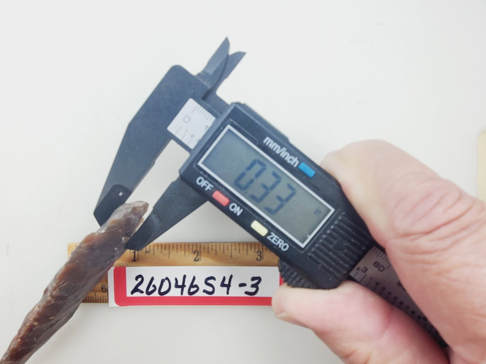 4" Spearhead - Lance Head - Drill Point - Hand Knapped Agate