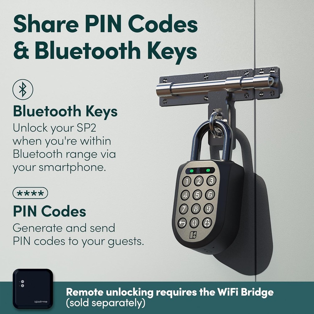 New Smart Padlock 2nd Generation (SP2), The Most Secure Smart Padlock