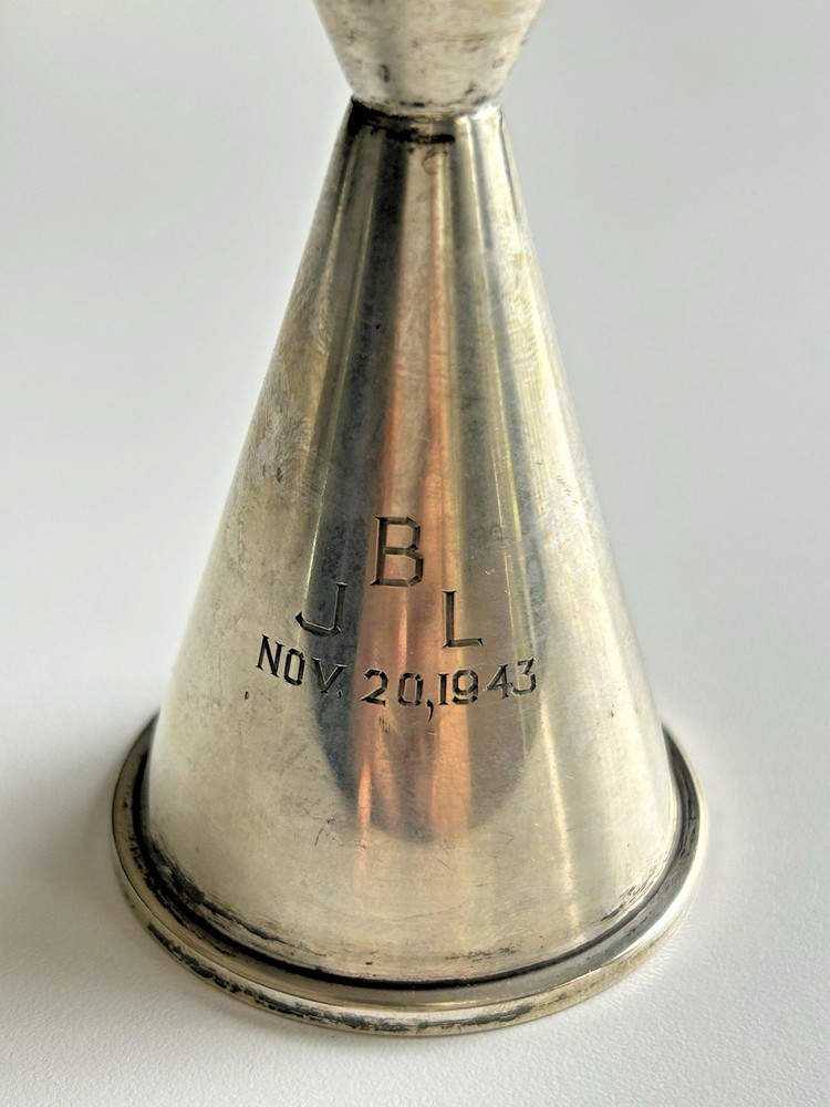 1943 Sterling Silver Double Jigger Drinks Measure