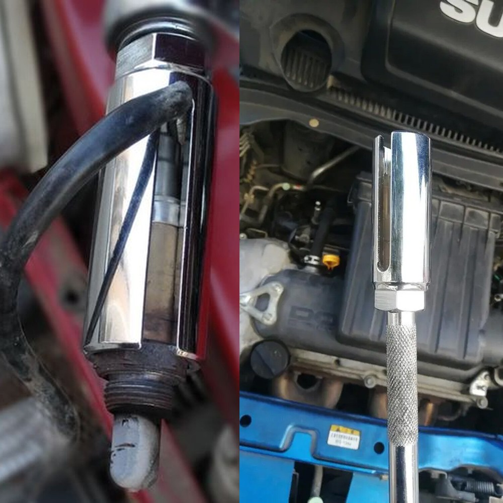 7/8'' 22mm O2 Oxygen Sensor Socket Wrench 1/2" Driver Offset Remover Socket Tool