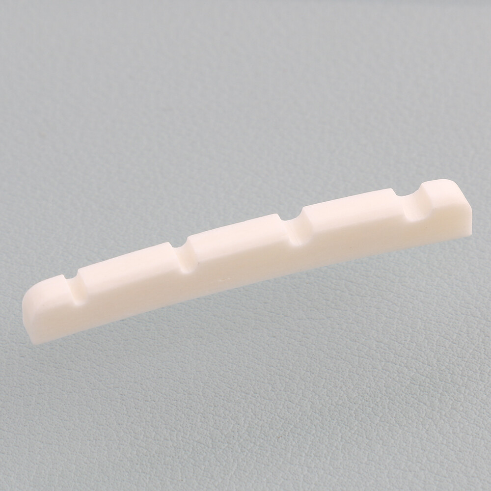 2PCS 4 String Bone Electric Bass Slotted Nut 42mm Curved Bottom
