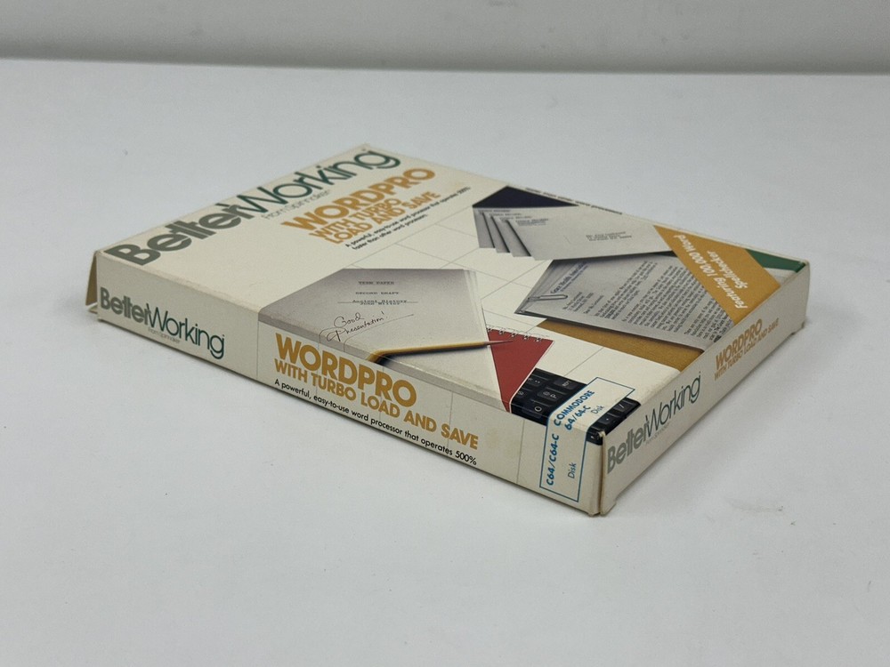 Better Working From Spinnaker WordPro Commodore 64 Software